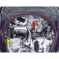 Coocazoo Schulrucksack "JobJobber", Wildberry Knit -Studentenrucksack 19606