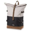 Rucksack WALKER Roll-up Two, Light Grey / Anthracite -Studentenrucksack 75487