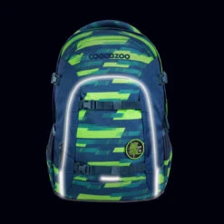 Schulrucksack Coocazoo JOKER, Lime Stripe, AGR-Zertifikat -Studentenrucksack 77072